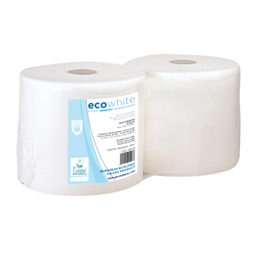 [156.05] Roller Towel 1 ply 22grs Extra - 2500 SHEETS 37x26cm White (2 rollen/pak)