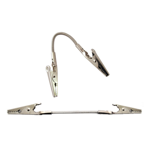 [157.83] Double Lable Holder "Alligator" 1x15,5cm Stainless Steel  per unit