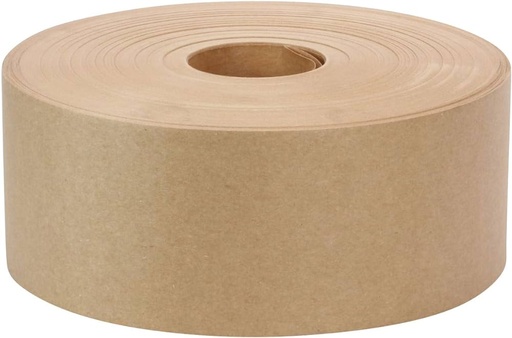 [1610] Gummed paper tape Brown Kraft, Water activated  3''x600 1 rol