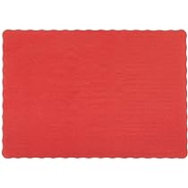 [164] Placemats Paper Red 9.75x14"  1000pcs/cs #HF-310521