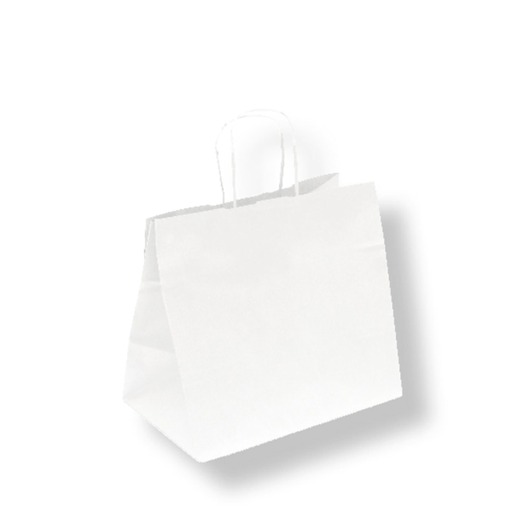 [166.94] SOS Bag with handles Traiteur 26+17x24cm White (250st/doos)