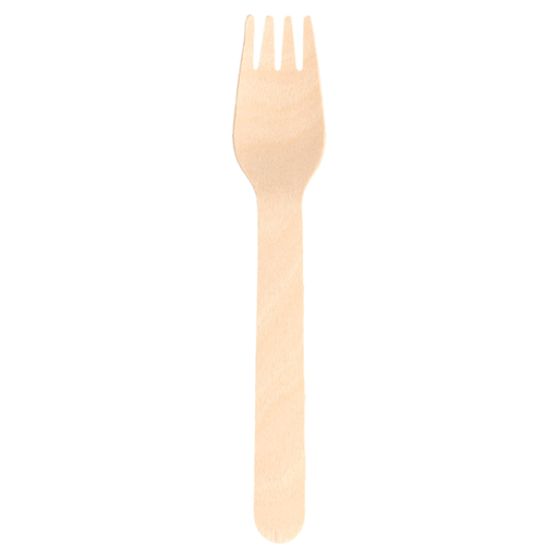 [166.95] Houten vork / Wooden Fork 16cm (100pcs/pack)