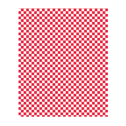 [169.08] Burger wrapping paper Greaseproof "Fitipaldi" 32GSM 28x34cm Red check(1000st/pak)