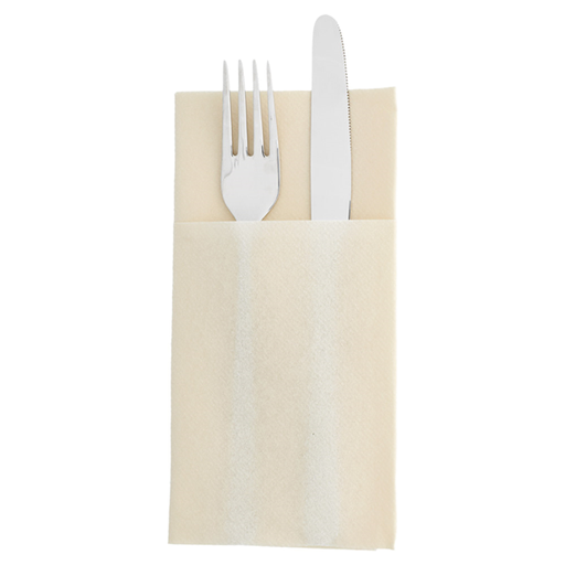 [169.39] Napkins Kangaroo 55GSM 40x40cm Ivory Airlaid (14x50st/doos)