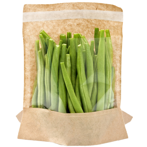 [173.08] Bag with base and window self-sealing 14x16/12x3cm Natural Kraft (100st/pak)