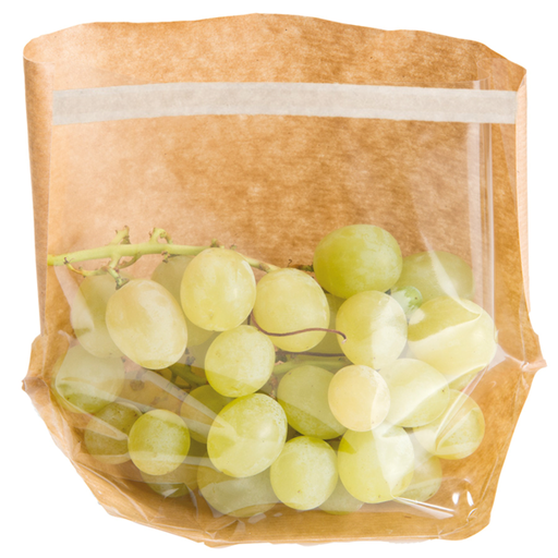 [173.12] Bags with base & window self-sealing "turtle pack" 20x15x4/4cm Natural Kraft (100st/pak)