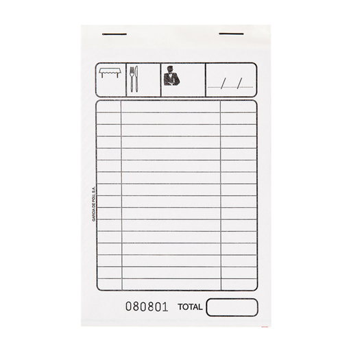 [177.95] Bonnenboekje - Invoices 50x2 sheets 10x15cm White Self-Copying ..10 booklets/pack