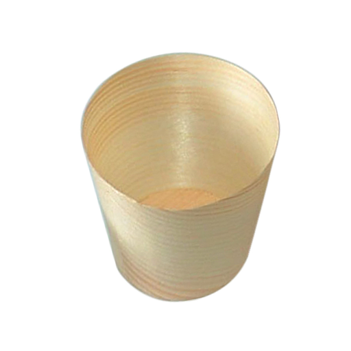 [181.23] Pine Bark Mini Cups 30ml 6x6cm Natural Wood (50st/pak)