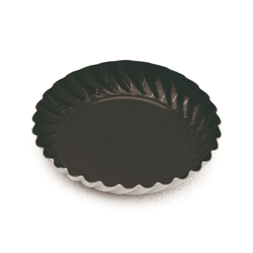 [185.27] Mini plates Black cardboard rond (diam. 5,5cm) 100st/pak