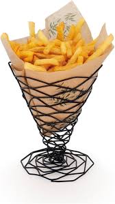 [186.47] Wire Cones/Basket / Puntzakhouder (17,5x15cm) Black (Per stuk)