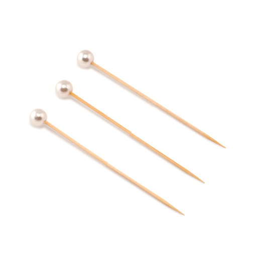 [191.72] Picks "Pearl" 9cm Natural Bamboo (100st/pak)
