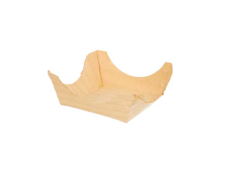 [191.86] Houten Bakje 6x6x2,5cm Amuse (100st/pk)