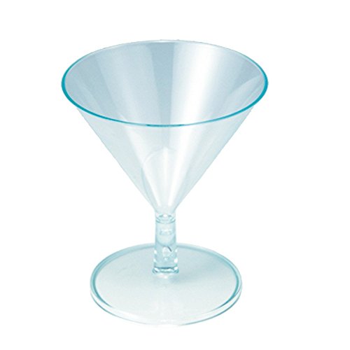 [192.14] Amuse glaasje Mini Martini 65ml 7x8,1(h)cm sea green PS (12pcs/pack)