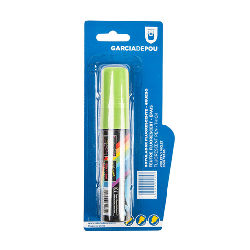 [192.86] Fluorescent Pen Thick Head Aniseed Green (per stuk)