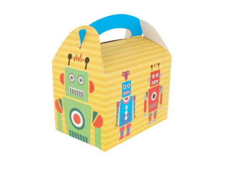 [194.99] Gable Box - Children Box - Design "Robot" 17x16x10cm 50pcs/pk