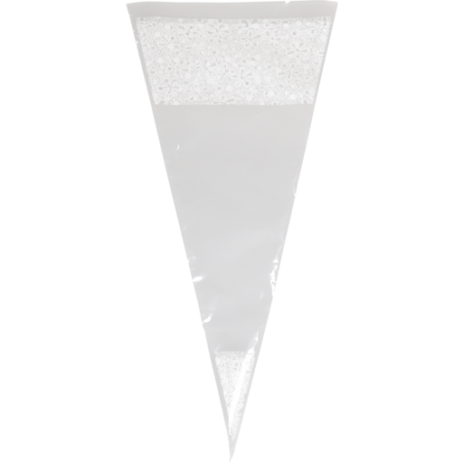 [194500] Puntzakken PP Kantmotief Wit  250gram 18x37cm 1000st/ds