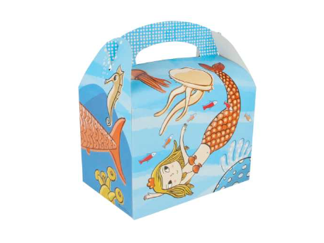 [195.00] Gable Box - Children Box - Design "Castle" 17x16x10cm 50pcs/pk