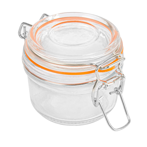 [198.26] Glazen wekpot / Storage Jar 125ml / 8,3x10,5cm clear glass (per stuk)