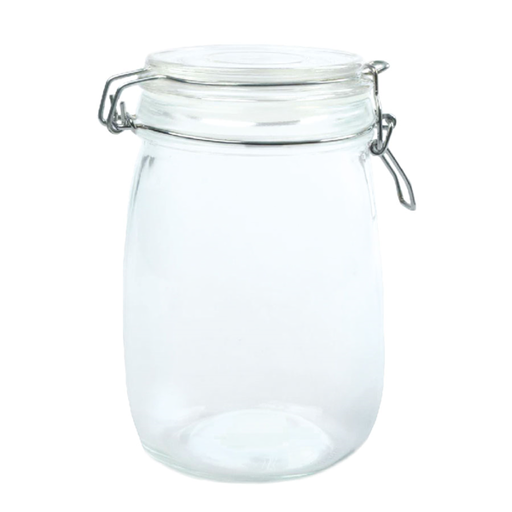 [198.28] Storage Glass Canister 1000ml Clear per pc