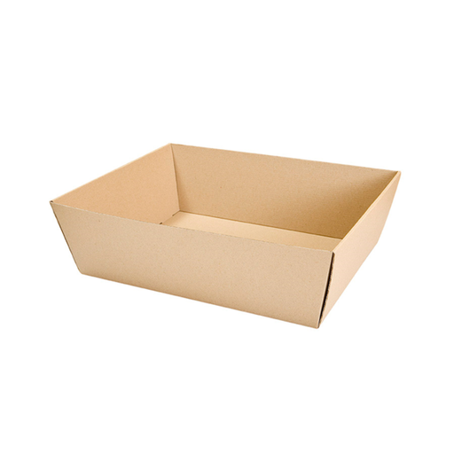 [199.93] Corrugated basket 34x20,5x11cm Kraft (per stuk)