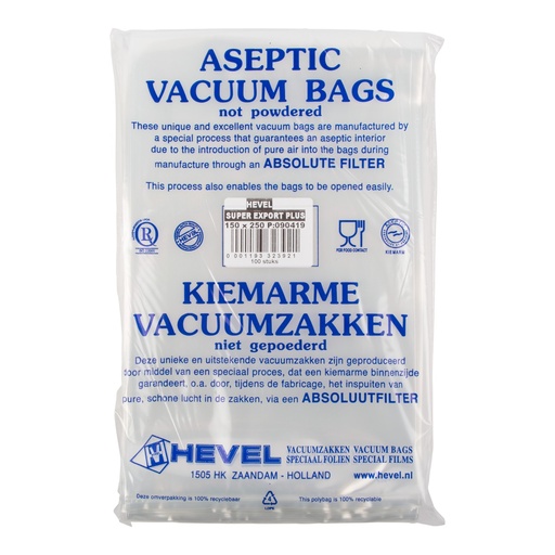 [200400] Vacuum bags 200x400mm 1000st/cs