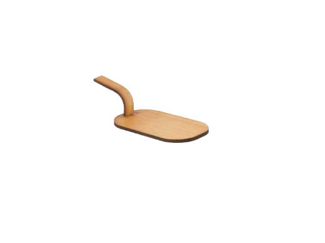 [205.75] Mini Peel for snacks with handle (8x5cm / Natural Bamboo) 100st/pak