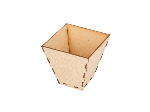 [205.80] Mini containers for appetisers 5x5x5cm Natural Bamboo (100st/pak)